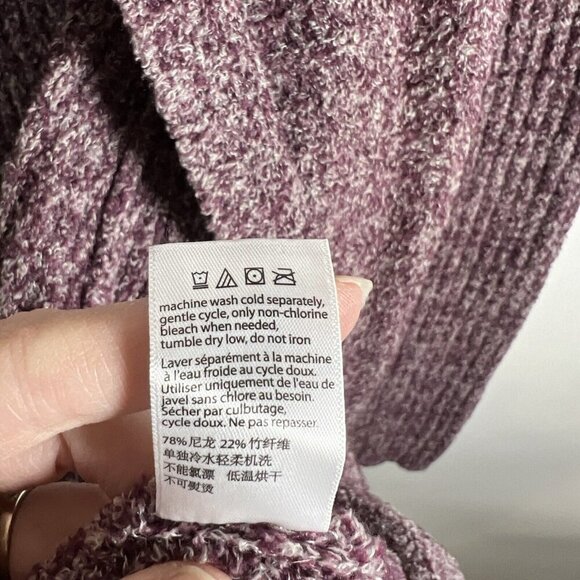 Barefoot Dreams Cozychic Lite Montecito Cardi Cardigan Wrap Heathered‎ Plum Sz M - Picture 11 of 12